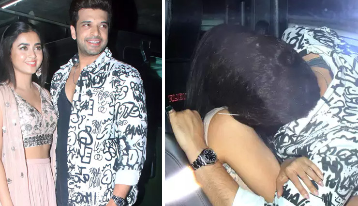 करण कुंद्रा संग गाड़ी में कोजी हुई तेजस्वी प्रकाश, क्रॉप चोली और घेरदार स्कर्ट में लगी कमाल