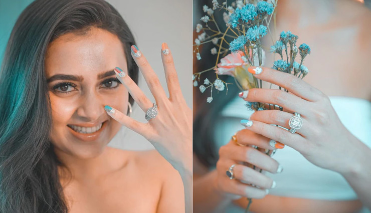 टीवी की इस 'नागिन' ने फ्लॉन्ट की डायमंड रिंग, वायरल हो रही फोटो