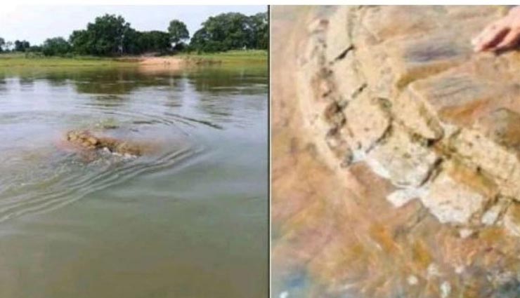 इस चमत्कार को सभी कर रहे नमस्कार, नदी से 500 साल पुराना मंदिर अचानक निकल आया बाहर weird news,weird incident,lord vishnu temple,odisha temple,500 year old temple