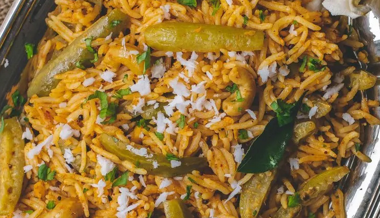 tendli rice,tendli rice recipe,maharashtrian style tendli rice,maharashtrian style tendli rice recipe,rice recipe