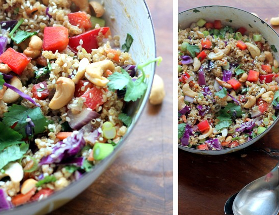 Thai Crunch Salad with Peanut Dressing