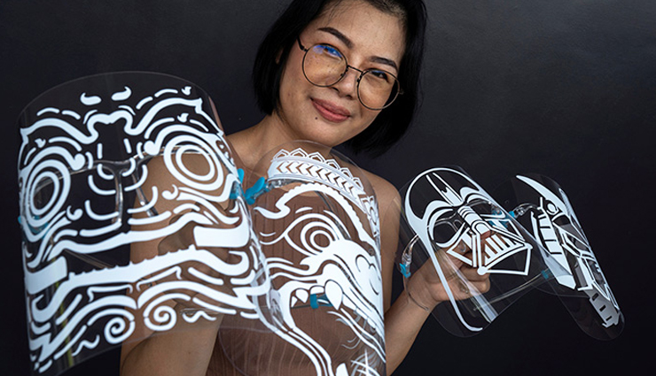 thai mom makes superhero face shields,face shields to protect children from coronavirus,thailand,coronavirus update,news