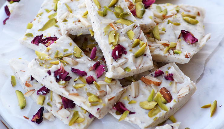 white chocolate thandai bark,hunger struck,food,easy recipe