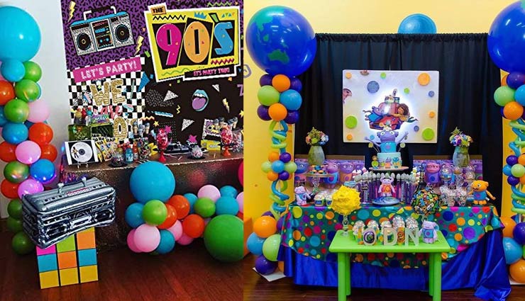 house party,party themes,party according to themes,retro theme,mask theme,black and white theme,household tips,home decor,house party tips