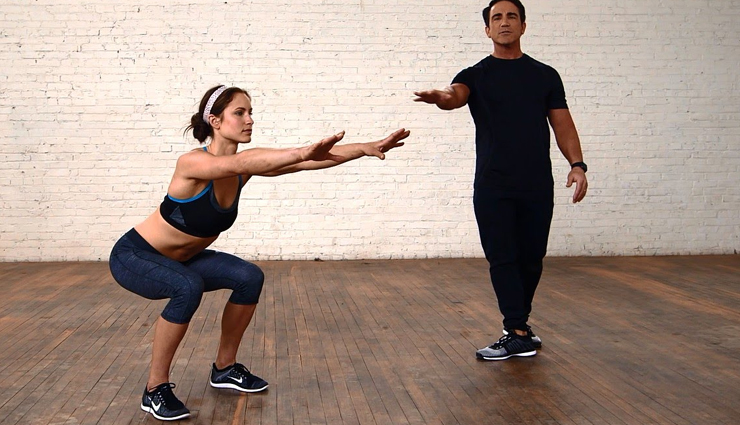 standing slow side kick,side lunge,squat kick,side hip raise with band,single-leg circles,single-leg squat,hip lifts on the ball,squats,three legged dog pose,butterfly pose,exercises to reduce hips and thighs fat,fat reduce exercises,Health tips,fitness tips