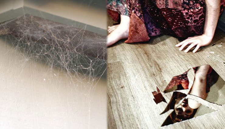 vastu tips for home,broken mirror at home,cracks in wall,spider web,broken sculpture