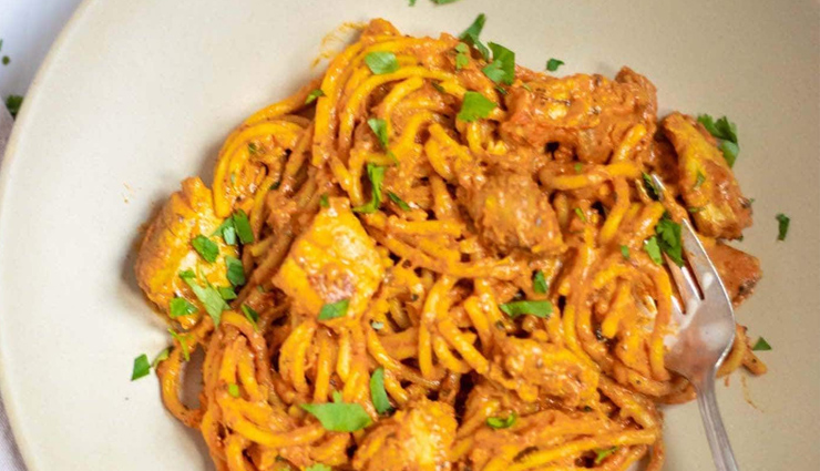 tikka masala pasta,hunger struck,food,easy recipe