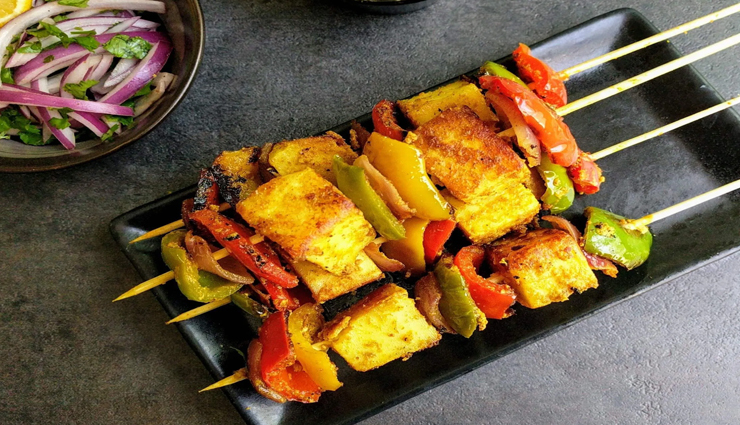 paneer tikka recipe,paneer tiika on tawa,easy recipes,hunger struck,food