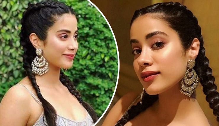 navratri 2024 hairstyles,janhvi kapoor hairstyles,navratri braid hairstyles,messy bun hairstyle for navratri,romantic waves hairstyle navratri,wet hair look navratri 2024,half-up half-down hairstyle navratri,bollywood-inspired hairstyles for navratri,festive hairstyles 2024,easy navratri hairdos