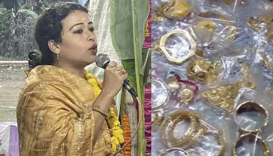 नदिया में टीएमसी से जुड़ी महिला नेता के पैतृक घर पर पुलिस का छापा, 3 किलो सोने के आभूषण बरामद; जांच तेज