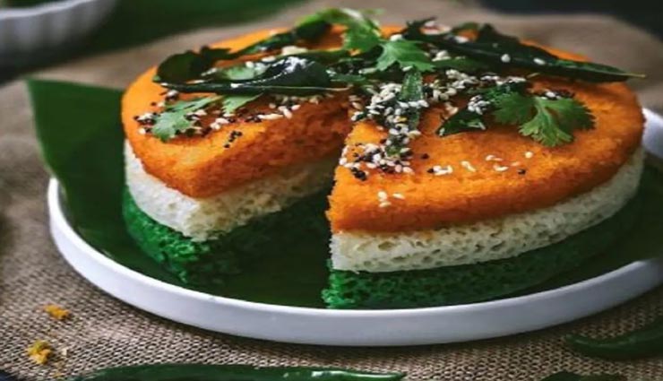 tiranga dhokla recipe,recipe,recipe in hindi,republic day special recipe