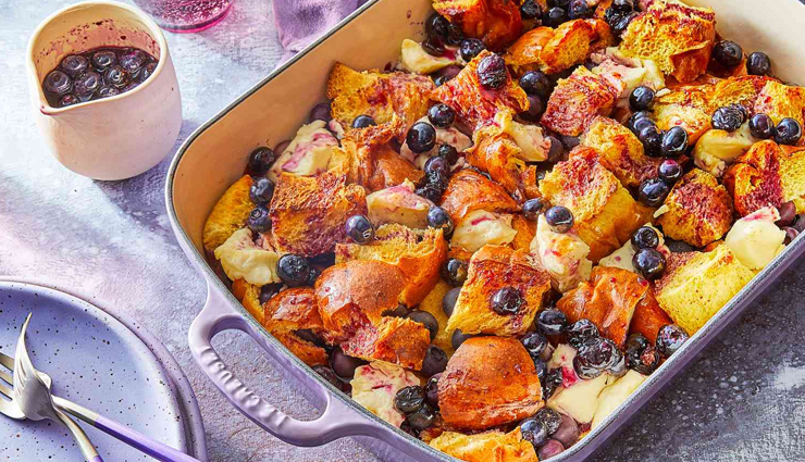 Recipe- Unique Breakfast Blueberry French Toast Casserole