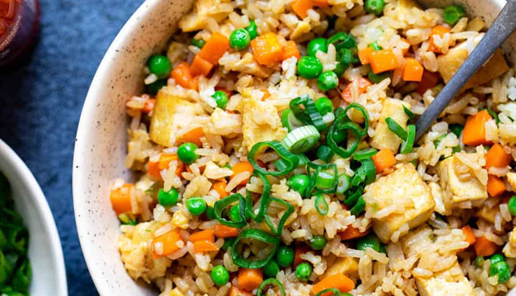 Recipe- Easy To Make Tofu Egg and Vegetable Fried Rice
