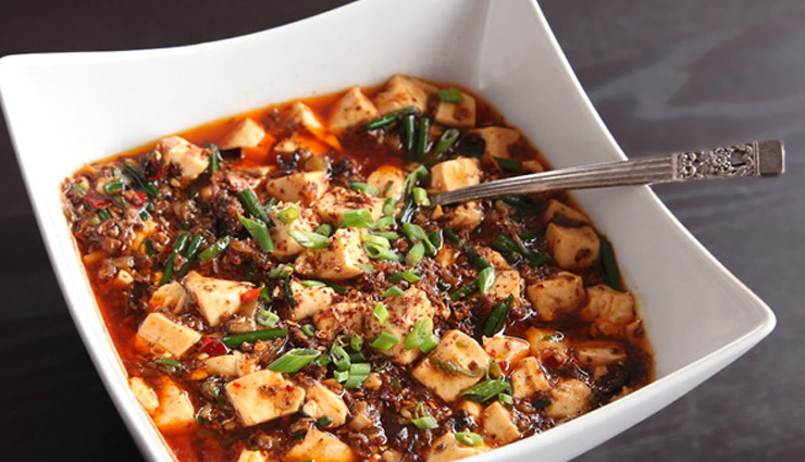 szechuan style mapo tofu,tofu recipe,summer recipe,main course recipe