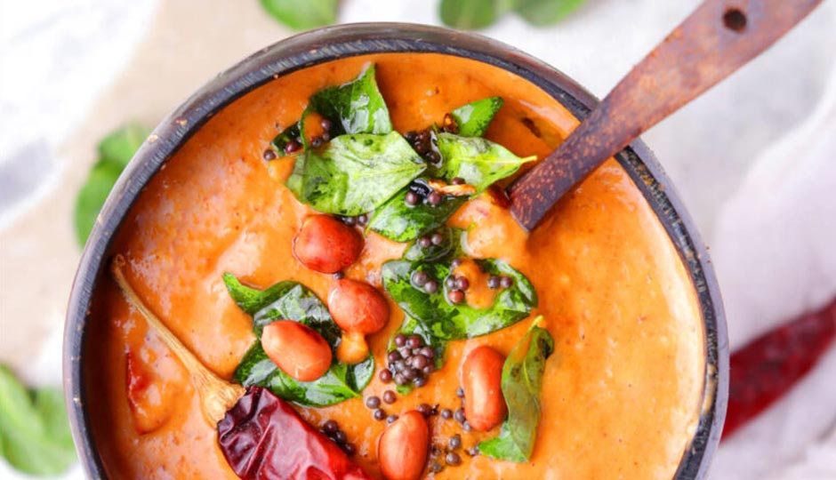 South Indian Style Tomato Chutney Recipe