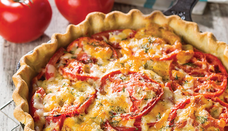 tomato pie,recipe,brunch recipe,snacks recipe