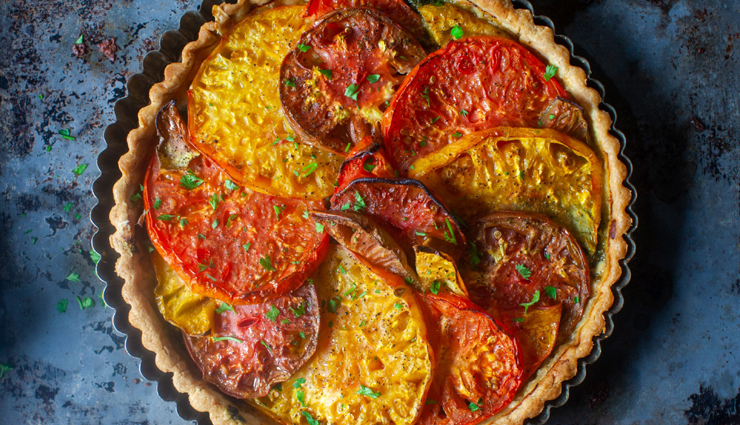 tomato pie,crispy tomato pie recipe,recipe,tomato recipe