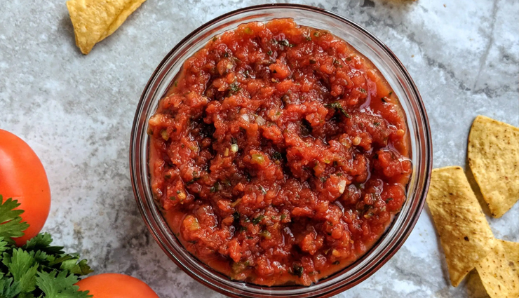 tomato salsa,tomato salsa recipe,breakfast recipe,tomato recipe