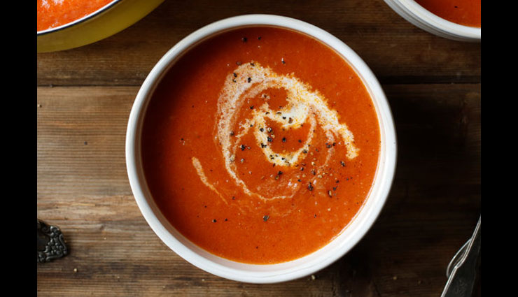 healthy tomato soup,soup recipe,tomato soup recipe,recipe,snacks recipe