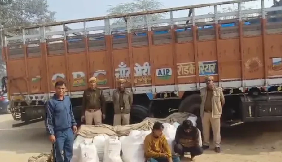 राजस्थान में नशे पर कड़ा प्रहार, 500 किलो गांजे से लदा ट्रक जब्त, टोंक पुलिस की बड़ी कामयाबी