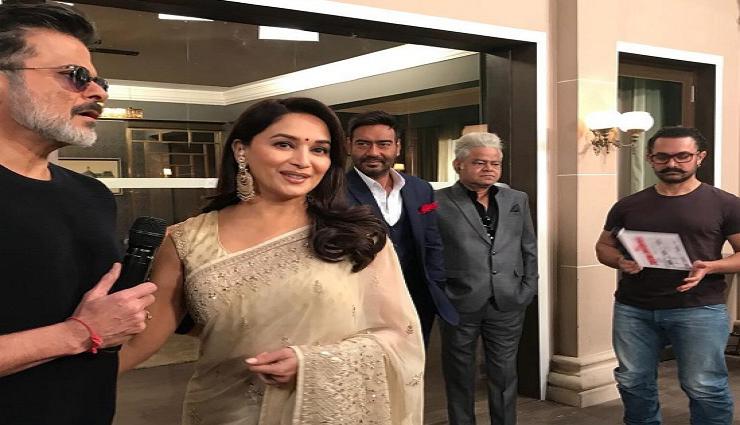 PHOTOS 'टोटल धमाल' के मुहुर्त में पहुंचे आमिर, अजय देवगन, अनिल कपूर और माधुरी दीक्षित ने शुरू की फिल्म की शूटिंग