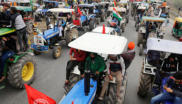 26 जनवरी Tractor Rally: टीकरी, सिंघु और गाजीपुर बॉर्डर पर 20000 ट्रैक्टर पहुंचे