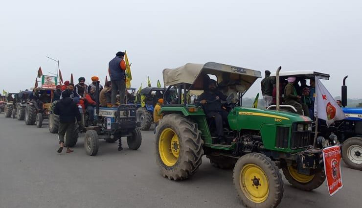 farmers protest,tractor march,delhi border,delhi news ,किसान आंदोलन