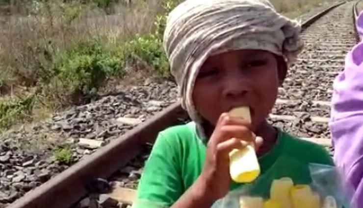 walked 800 km,lockdown,small  kid,chandrapur,madhya pradesh,telangana,coronavirus,news,news in hindi