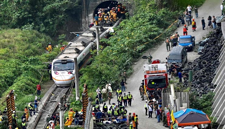 ताइवान : सबसे घातक रेल हादसे में गई 48 लोगों की जान, 100 से अधिक घायल