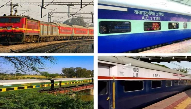weird information,indian train,secret of indian train,different colors of train coaches