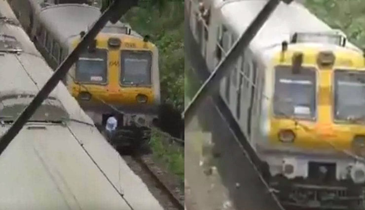 ...जब ट्रेन रोककर ड्राइवर ने करी ये हरकत, वीडियो हुआ वायरल urinate on railway track,railway driver,weird news,weird story,omg news