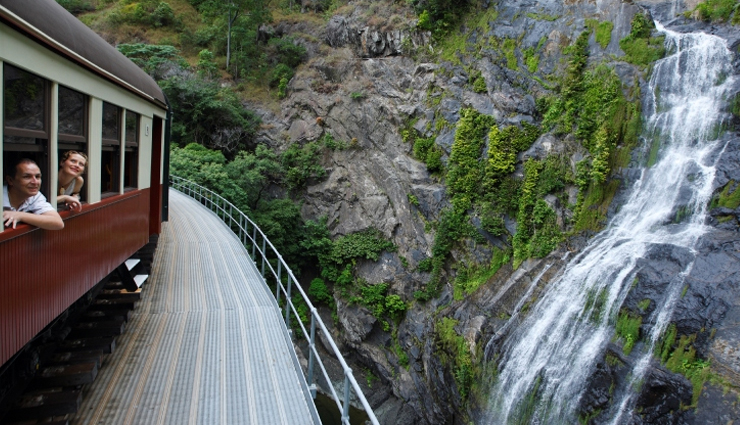 train routes in the world,beautiful train routes,konkan railway,india,rocky mountaineer,canada,argo gede train railroad,indonesia,jungfrau railway,switzerland,rovos rail,south africa,kuranda scenic railway,australia