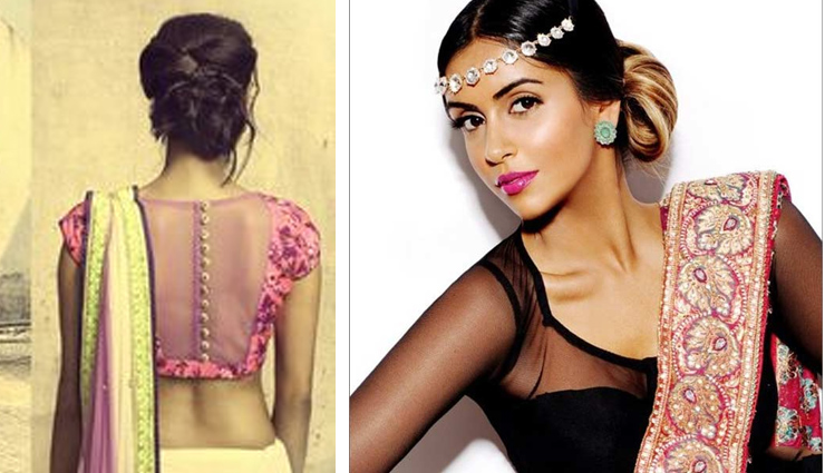 transparent blouse designs,blouse designs,fashion tips,fashion designs