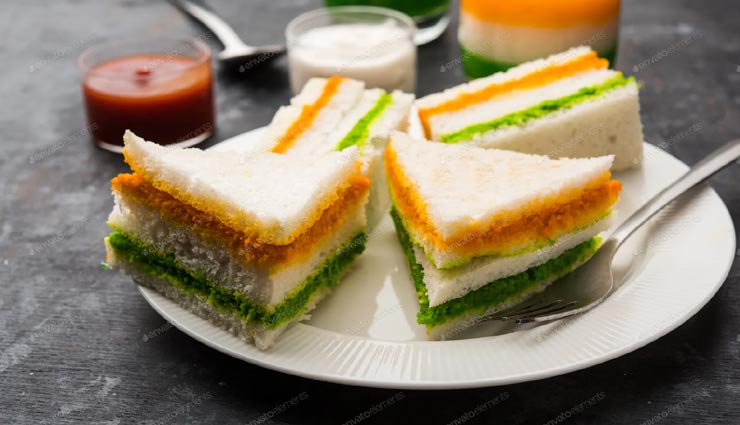 tricolor sandwich recipe,recipe,recipe in hindi,special recipe,independence day 2021