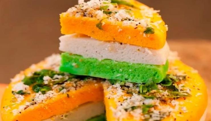 tricolor dhokla recipe,recipe,recipe in hindi,special recipe,independence day special