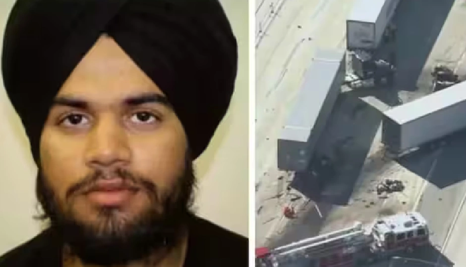 अमेरिका में भारतीय ट्रक ड्राइवर ने मचाई तबाही, कई वाहनों को रौंदा; तीन लोगों की मौत, वीडियो हुआ वायरल