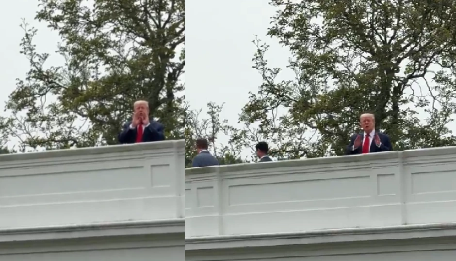 जब व्हाइट हाउस की छत पर पहुंचे डोनाल्ड ट्रंप, बोले – ‘यहां न्यूक्लियर मिसाइल लगाऊंगा’; देखें हैरान कर देने वाला वीडियो