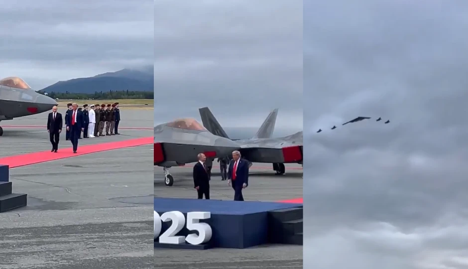 VIDEO : अलास्का में ट्रंप का शक्ति प्रदर्शन, पुतिन के सिर के ऊपर से गुजरा B-2 बॉम्बर