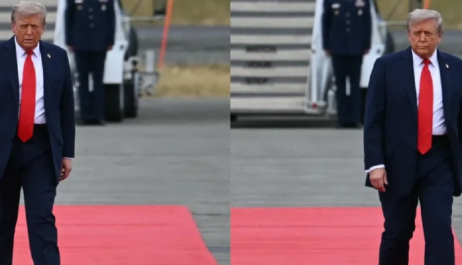 रेड कार्पेट पर लड़खड़ाते नजर आए ट्रंप, सोशल मीडिया में शुरू हुई बहस