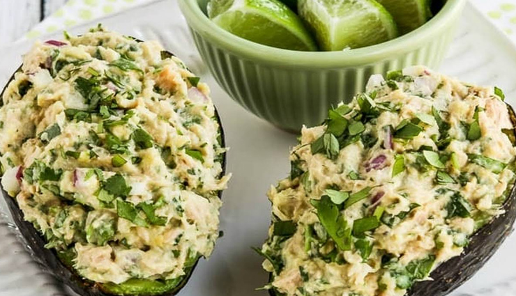 Recipe- Healthy To Eat Tuna Stuffed Avocados