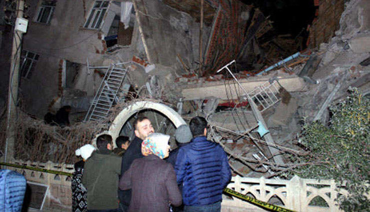 भूकंप की वजह से तुर्की में भारी तबाही, 18 मौते, 200 से अधिक घायल, तीव्रता 6.7 मापी गई