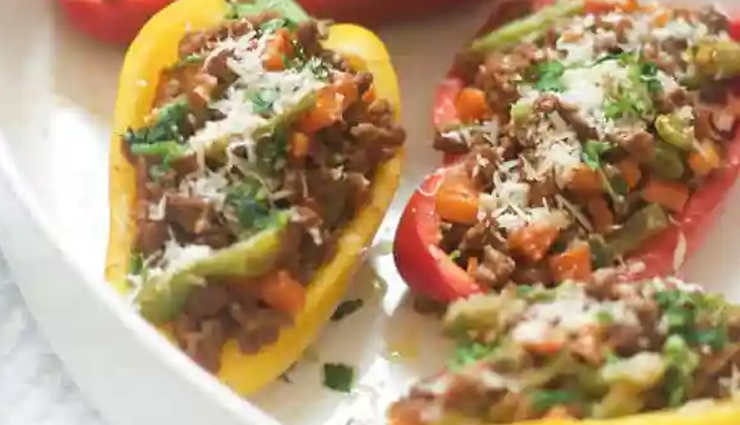 turkey stuffed peppers,stuffed peppers recipe,recipe,dinner recipe,healthy recipe