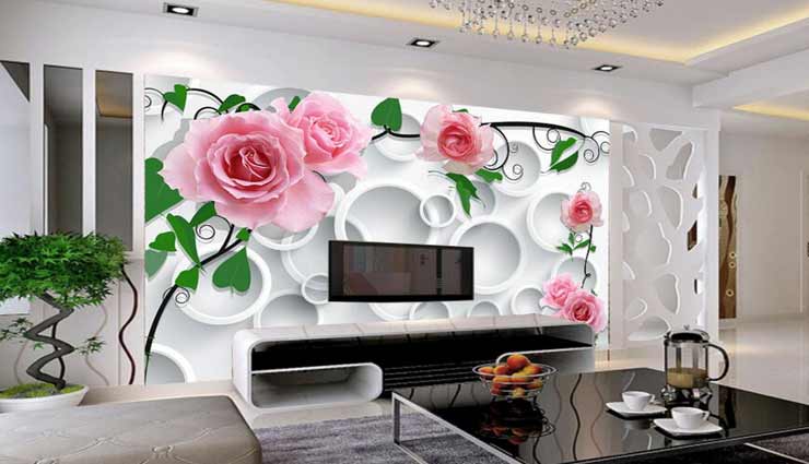 Household these wallpaper ideas will decorate your tv background 84612 घर  को केंद्र होती है टेलीविजन, आकर्षक वॉलपेपर से सजाए इसका बेकग्राउंड -   हिंदी