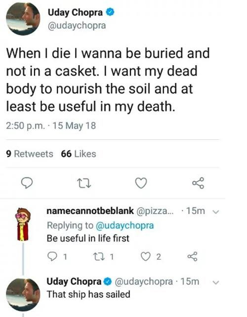 happy birthday uday chopra,uday chopra hilarious tweets,uday chopra,entertainment news