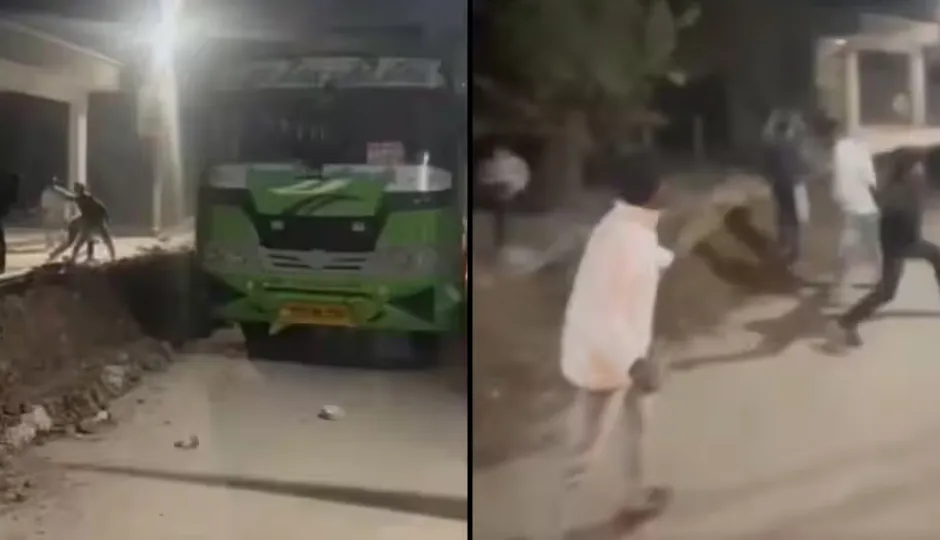 उज्जैन के तराना में दो समुदायों के बीच तनाव हिंसा में बदला, बस में तोड़फोड़ और आगजनी; इलाके में भारी पुलिस बल तैनात