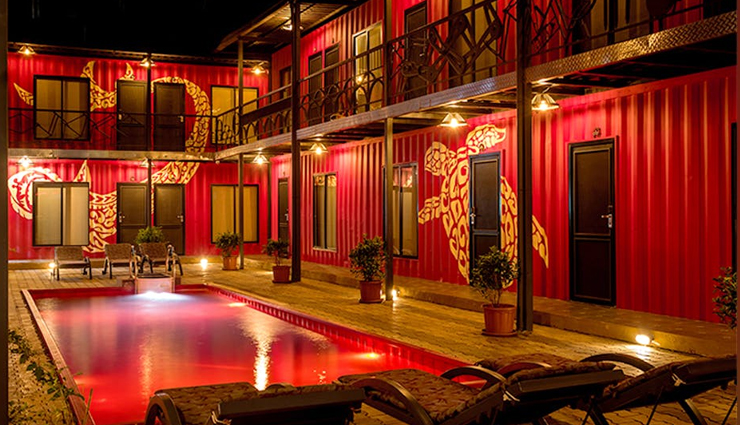 unique hotels,unique hotels in india,india,hotels in india,guhantara cave resort,bengaluru,aman-i-khas,ranthambore,beach box hotel,goa,hampis boulders resort,hampi,glenburn tea estate,darjeeling,uravu bamboo grove,wayanad