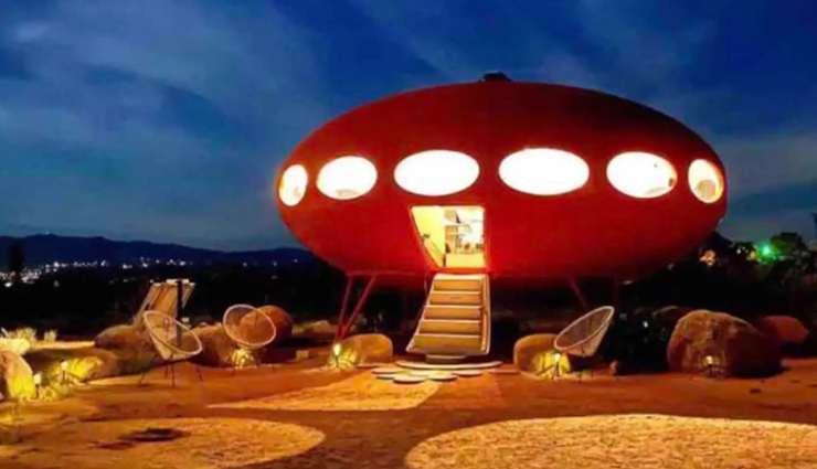 quirky hotels around the world,unusual hotels around the world,sleep in a ufo,tree pods in cornwall,dog bark park inn,volcano hotel,book a sandcastle
