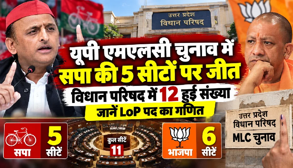 यूपी एमएलसी चुनाव में सपा की 5 सीटों पर जीत, विधान परिषद में 12 हुई संख्या; जानें LoP पद का गणित