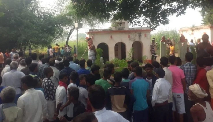 UP / नवरात्रि में बलि देने की आशंका, शिव मंदिर में सेवादार की गला रेतकर हत्या