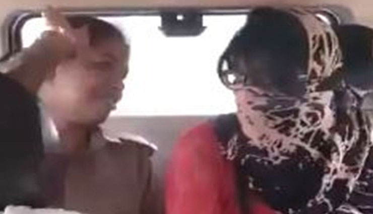 VIDEO- Female constable thrashes woman for befriending Muslim man, suspended after video goes viral